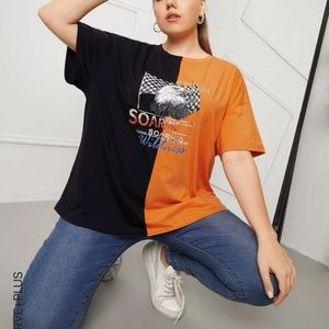 Colorblock Racing Tee